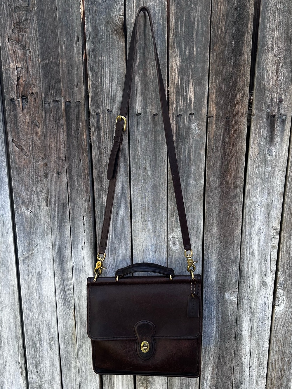Coach Vintage Willis Bag 9927 Leather Mahogany Brown - Picture 2 of 16